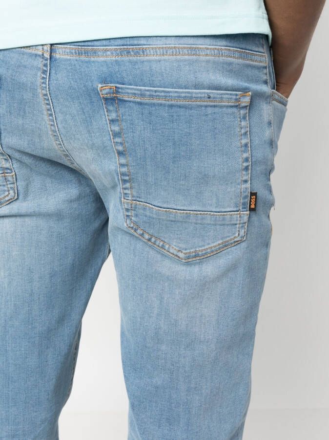 BOSS Slim-fit jeans Blauw