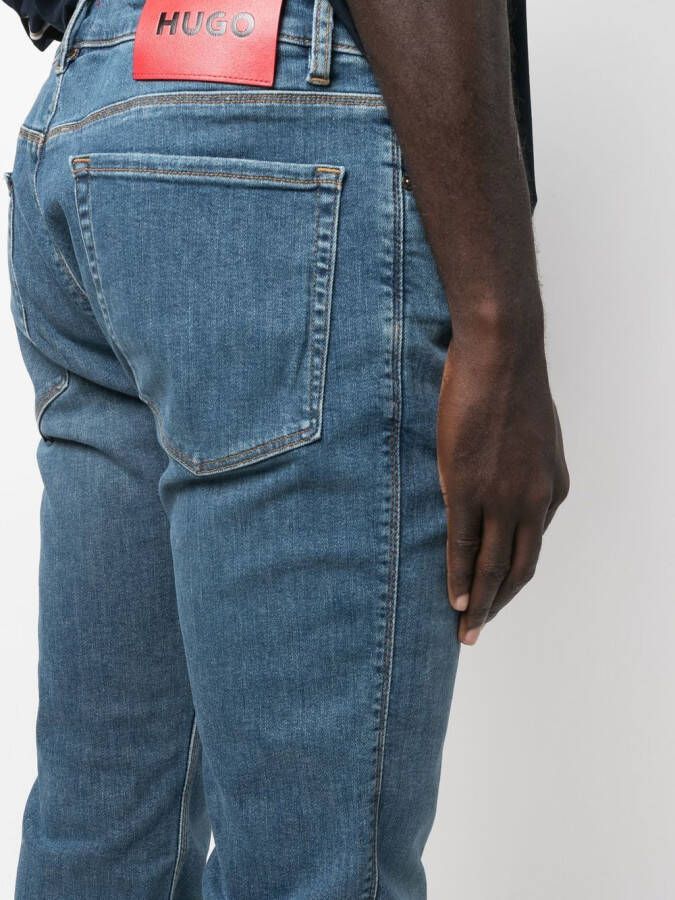 BOSS Slim-fit jeans Blauw
