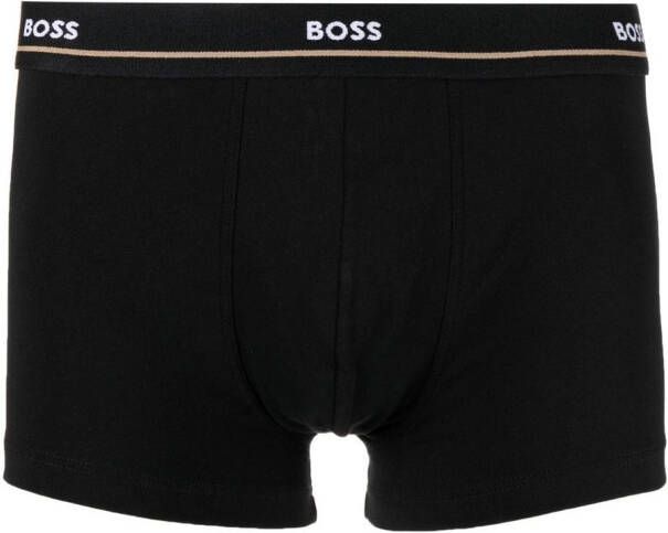 BOSS Slip met logoprint Zwart
