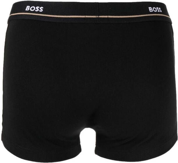 BOSS Slip met logoprint Zwart