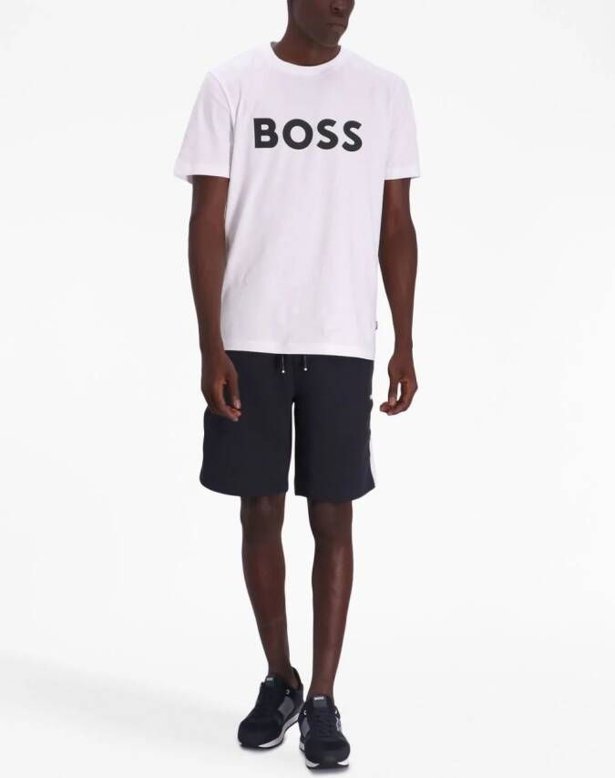 BOSS Sportjack met logoprint Zwart