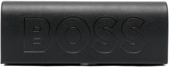 BOSS Zonnebril met vierkant montuur Zwart