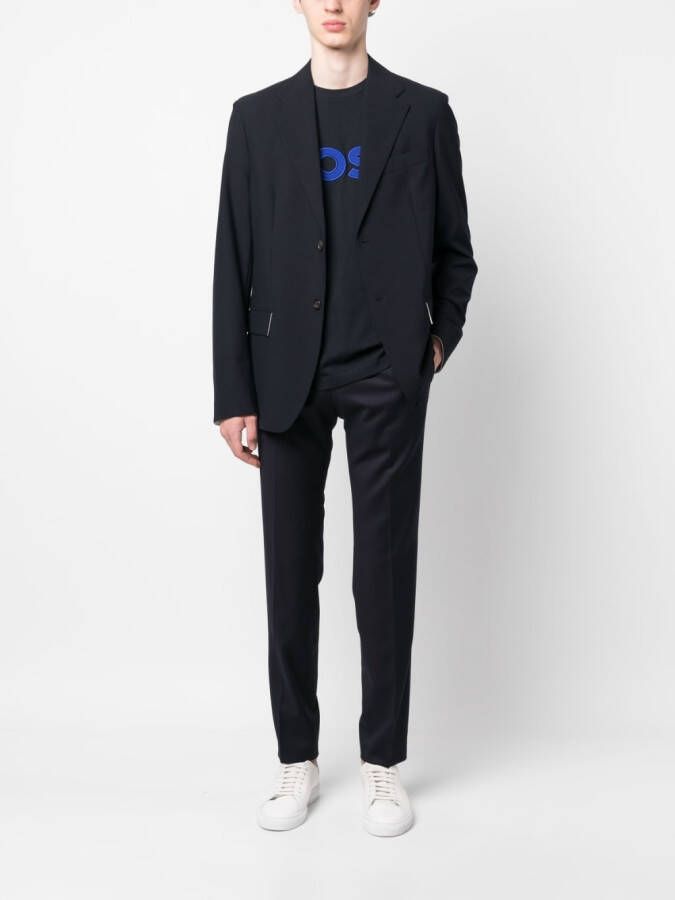 BOSS Straight broek Blauw