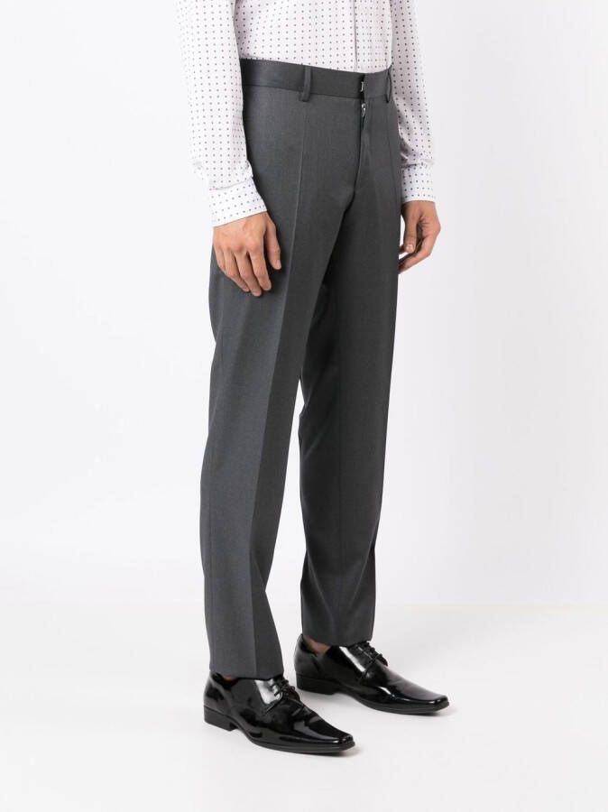 BOSS Straight pantalon Grijs