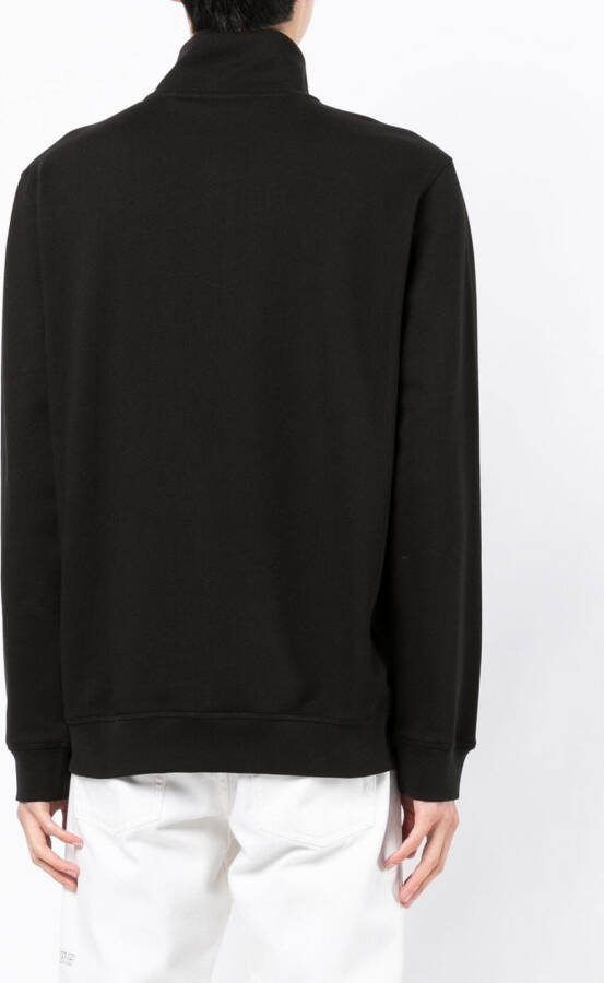 BOSS Sweater met hoge hals Zwart