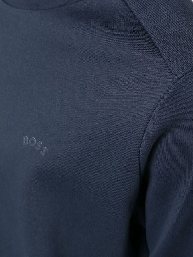 BOSS Sweater met logoprint 410 NAVY