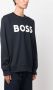 BOSS Sweater met logoprint Blauw - Thumbnail 3