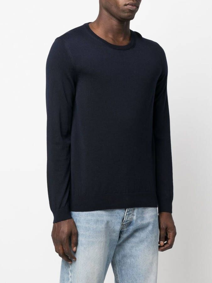 BOSS Sweater met ronde hals Blauw