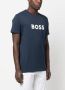 BOSS T-shirt met logoprint Blauw - Thumbnail 3