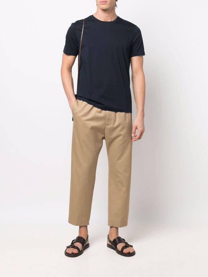 BOSS T-shirt met ronde hals Blauw