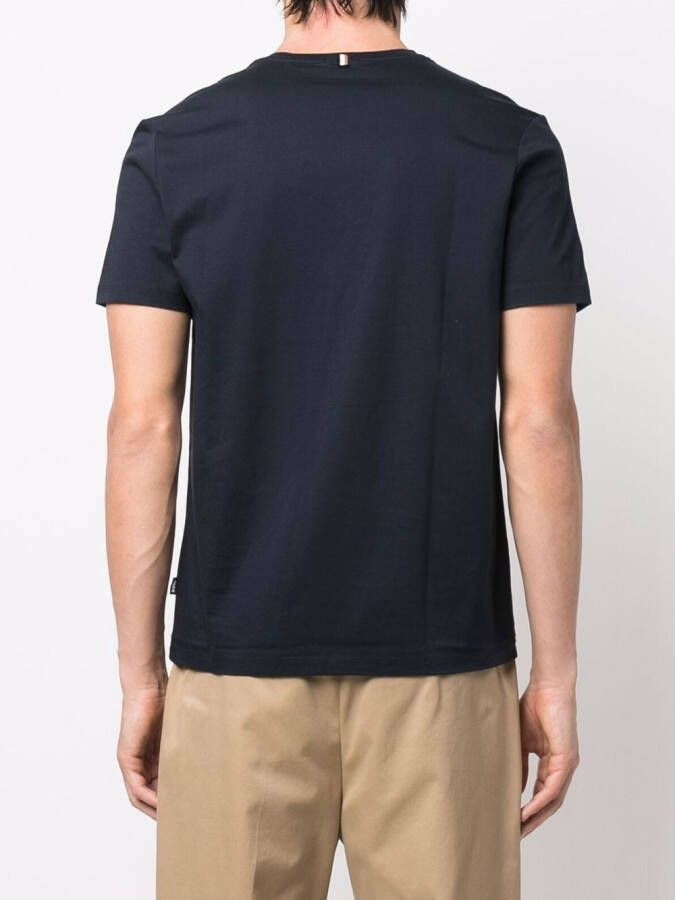 BOSS T-shirt met ronde hals Blauw