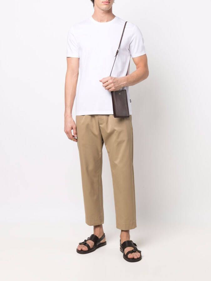 BOSS T-shirt met ronde hals Wit