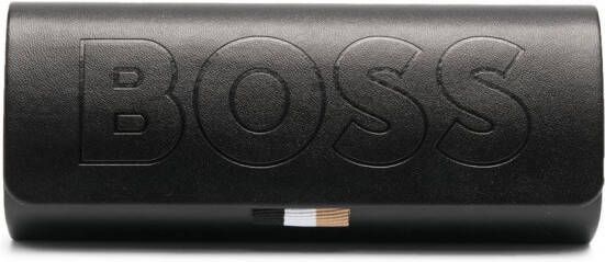 BOSS Zonnebril met vierkant montuur Zwart