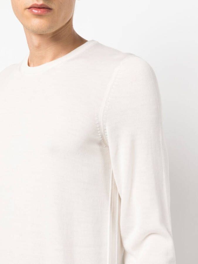 BOSS Trui met ronde hals Beige