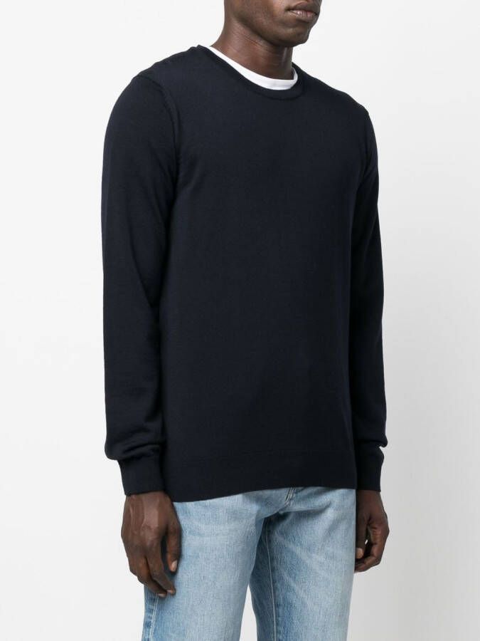 BOSS Trui met ronde hals Blauw