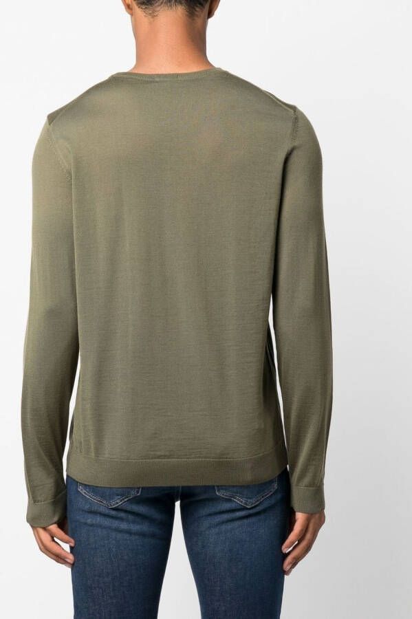 BOSS Trui met ronde hals Groen