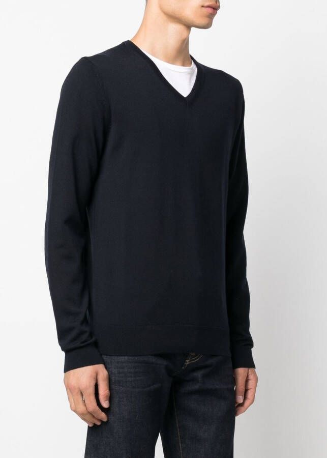 HUGO Trui met V-hals Blauw