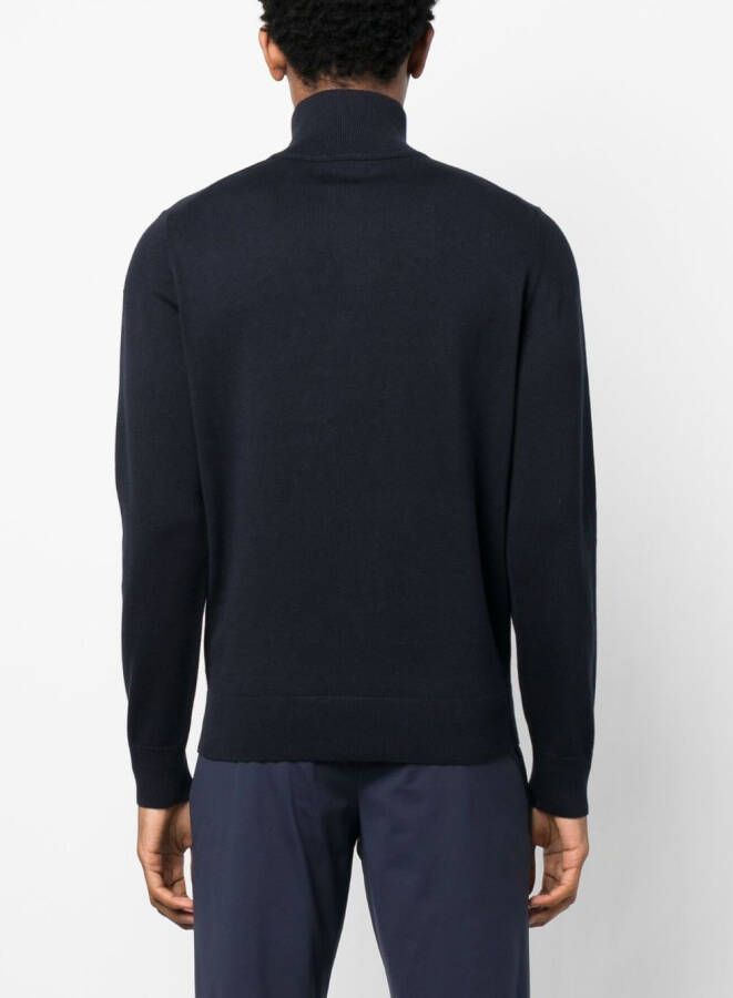 BOSS Trui van kasjmier-katoenmix Blauw