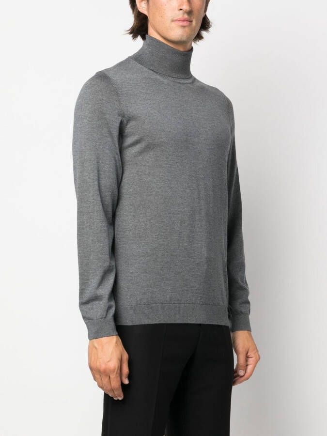 BOSS Wollen sweater Grijs