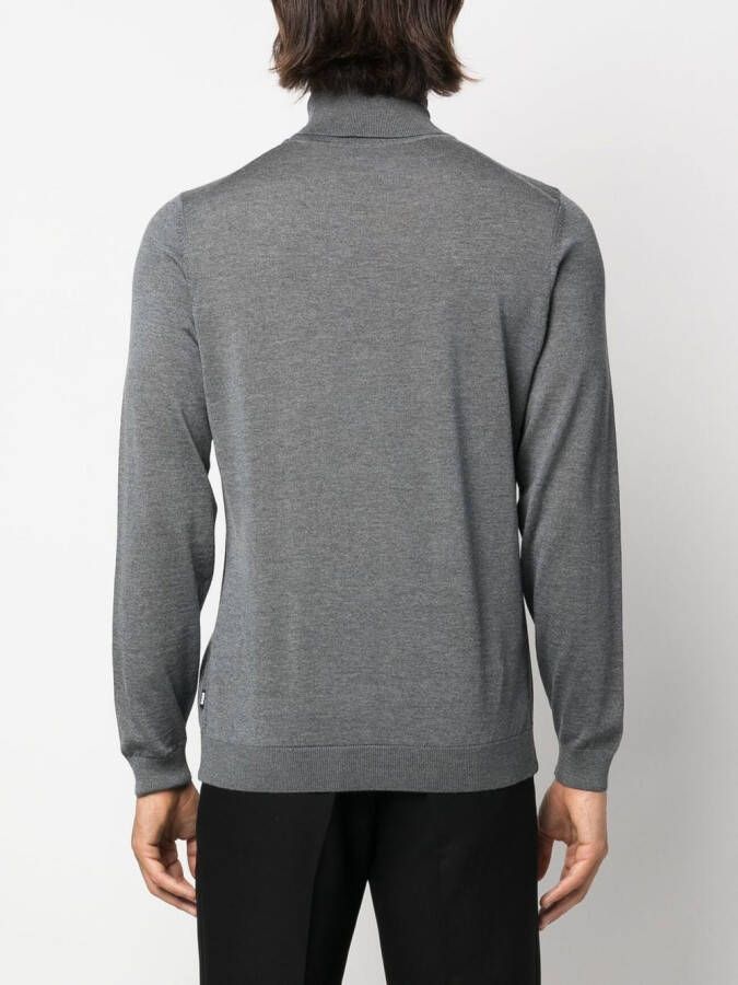 BOSS Wollen sweater Grijs