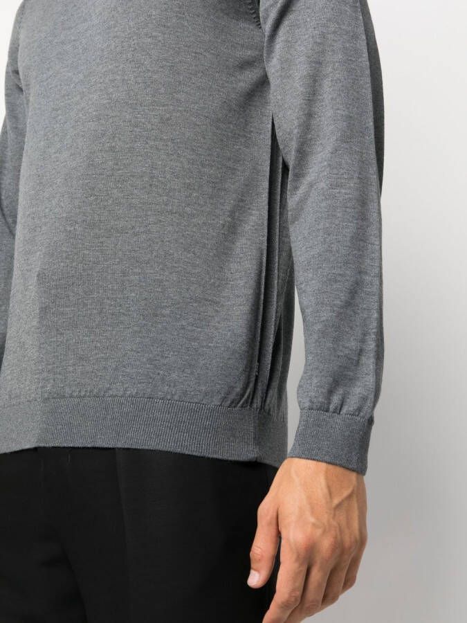 BOSS Wollen sweater Grijs