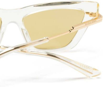 Bottega Veneta Eyewear Classic zonnebril met cat-eye montuur Geel