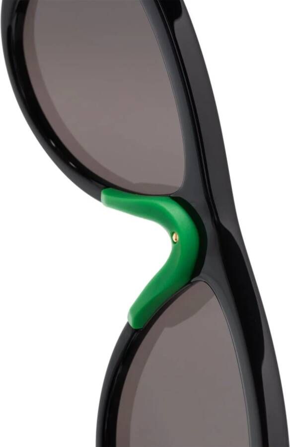 Bottega Veneta Eyewear Mitre zonnebril met rond montuur Zwart