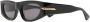Bottega Veneta Eyewear Zonnebril met ovaal montuur Zwart - Thumbnail 2