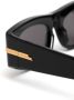 Bottega Veneta Eyewear Zonnebril met ovaal montuur Zwart - Thumbnail 3
