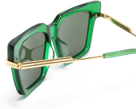 Bottega Veneta Eyewear Zonnebril met vierkant montuur Groen
