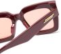 Bottega Veneta Eyewear Zonnebril met vierkant montuur Rood - Thumbnail 3