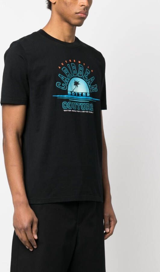 Botter T-shirt met print Zwart