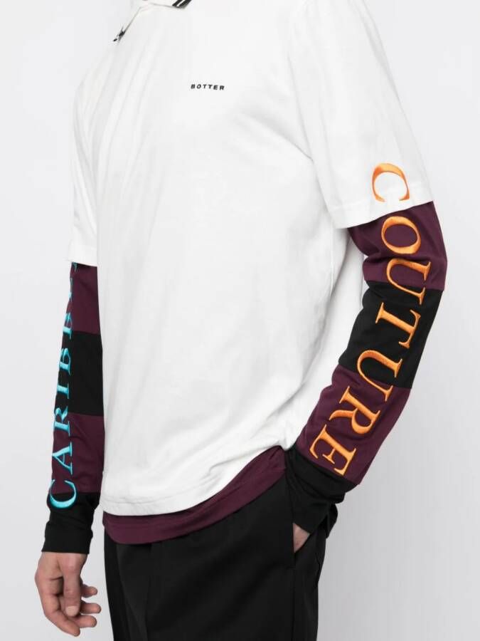 Botter T-shirt met gelaagd effect Wit