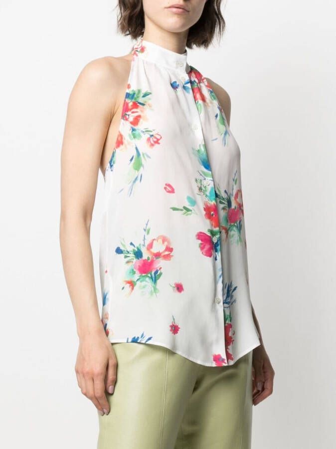 Boutique Moschino Blouse met bloemenprint Wit