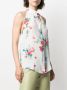 Boutique Moschino Blouse met bloemenprint Wit - Thumbnail 3