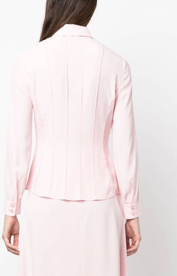 Boutique Moschino Geplooide blouse Roze
