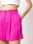 Boutique Moschino High waist shorts Roze - Thumbnail 5