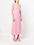 Boutique Moschino Midi-jurk met jacquard Roze - Thumbnail 3