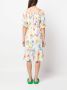 Boutique Moschino Midi-jurk met bloemenprint Wit - Thumbnail 4