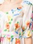 Boutique Moschino Midi-jurk met bloemenprint Wit - Thumbnail 5