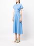 Boutique Moschino Midi-jurk met korsetdetail Blauw - Thumbnail 3