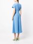 Boutique Moschino Midi-jurk met korsetdetail Blauw - Thumbnail 4