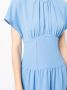 Boutique Moschino Midi-jurk met korsetdetail Blauw - Thumbnail 5