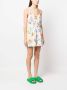 Boutique Moschino Mini-jurk met bloemenprint Wit - Thumbnail 3