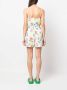 Boutique Moschino Mini-jurk met bloemenprint Wit - Thumbnail 4