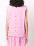 Boutique Moschino Mouwloze blouse Roze - Thumbnail 4