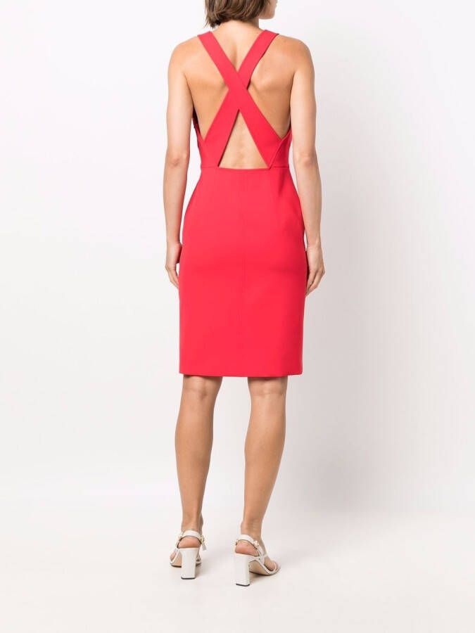 Boutique Moschino Mouwloze jurk Rood