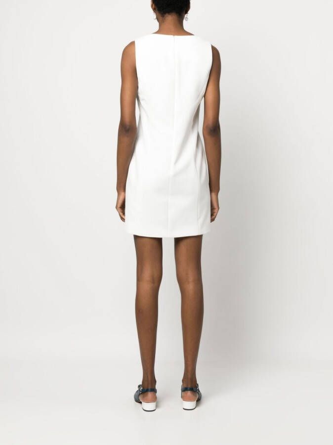 Boutique Moschino Mouwloze mini-jurk Wit