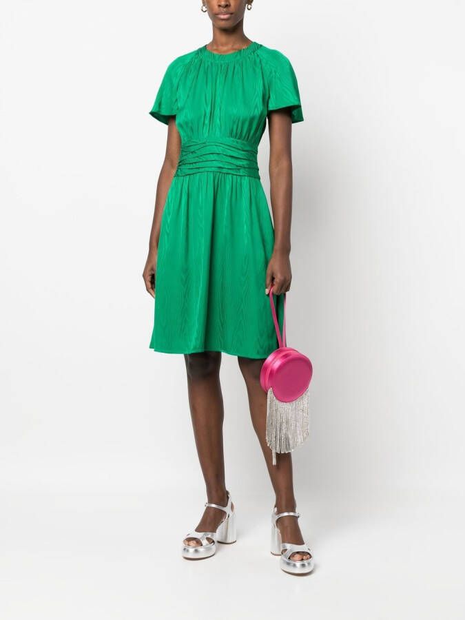 Boutique Moschino Satijnen jurk Groen