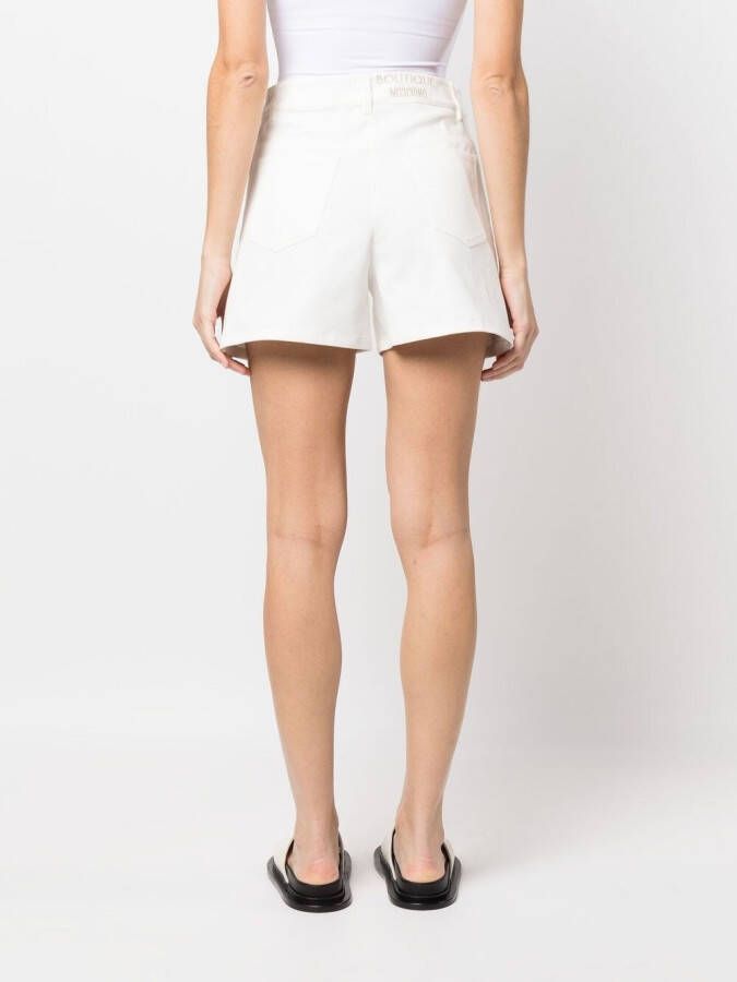 Boutique Moschino Shorts met bloemenprint Wit